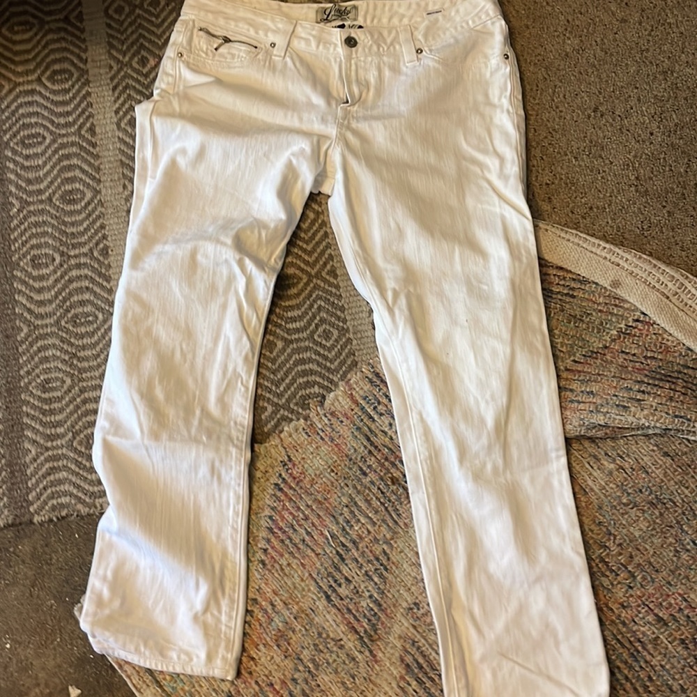Lucky brand denim white jeans 31